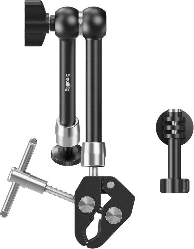800q-02_134601 SmallRig 5605 Crab-Shaped Clamp with Magic Arm + Action Camera Mount -pidike