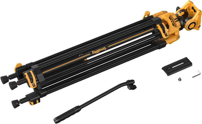 SmallRig 5523 AD-01 Heavy-Duty Fluid Head Tripod – BumbleBee Edition