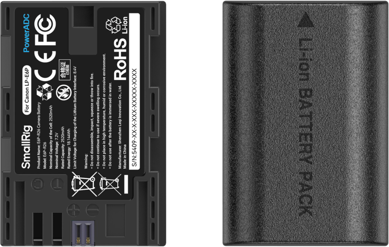 800q-03_134330 SmallRig 5409 battery and charger kit for Canon LP-E6P batteries