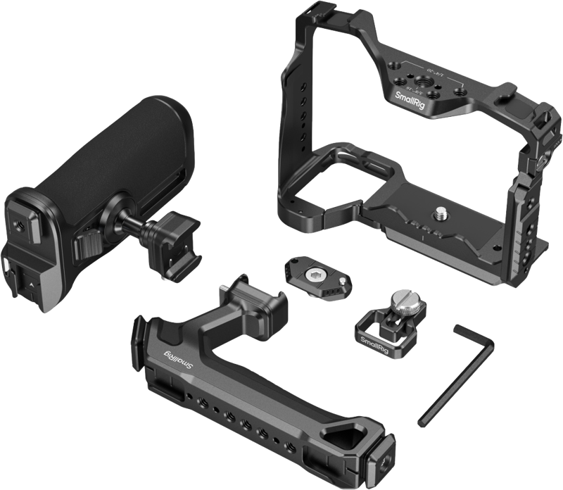 800q-03_134606 SmallRig 5599 HawkLock Quick Release Advanced Cage Kit – Sony Alpha 7R V / 7 IV / 7S III / 1 / 7R IV -kehikko