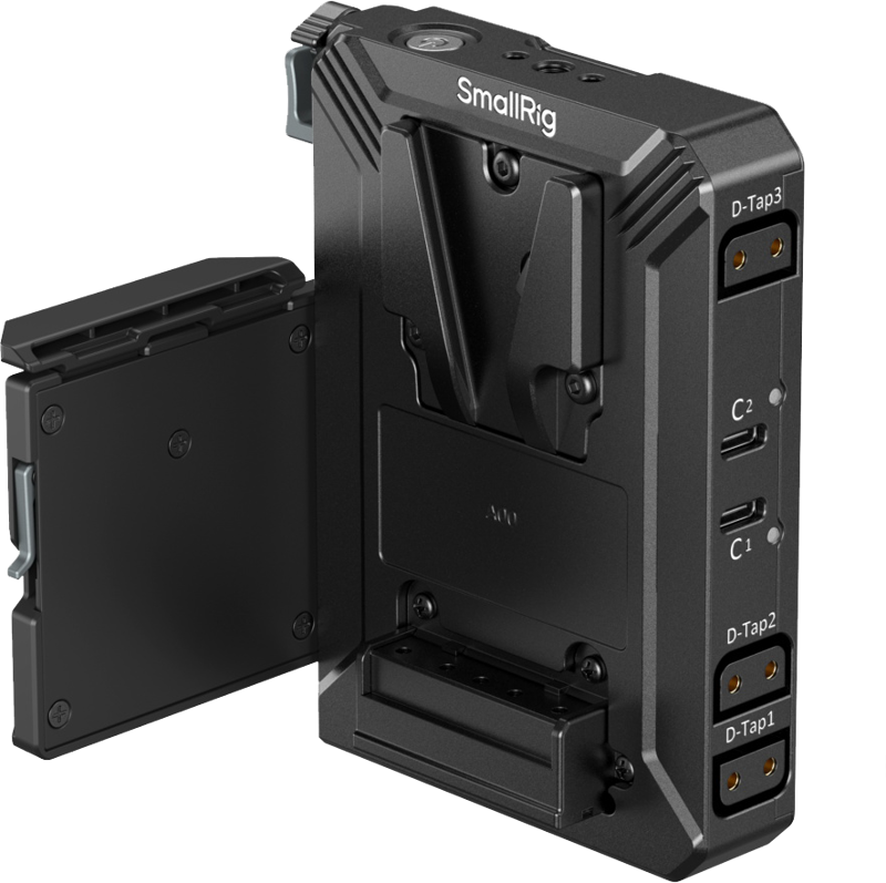 SmallRig 5228 V-Mount Akun kiinnitysalusta –virtahub + näyttösuoja