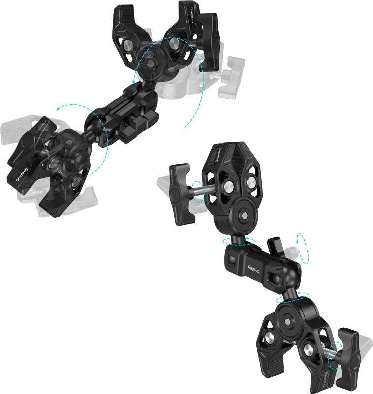 800q-04_134321 SmallRig 5453 Super Clamp (kaksoisliitin + Magic Arm)