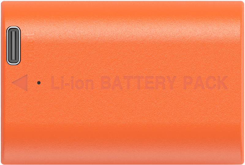 800q-04_134331 SmallRig 5407 USB-C -akku Canon LP-E6P (oranssi)