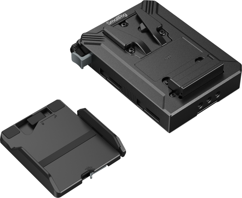 SmallRig 5228 V-Mount Akun kiinnitysalusta –virtahub + näyttösuoja
