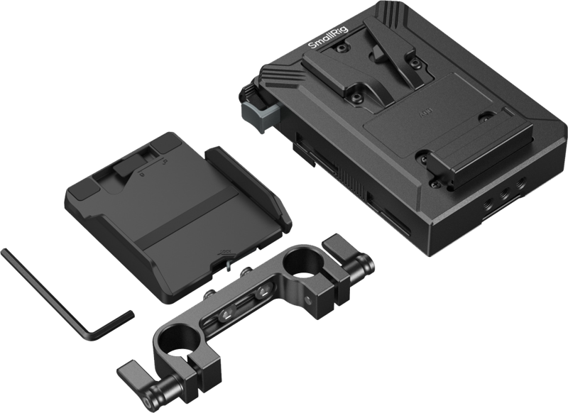 800q-04_134685 SmallRig 5226 V-Mount – akkukiinnityslevy-setti 15mm LWS-varsille