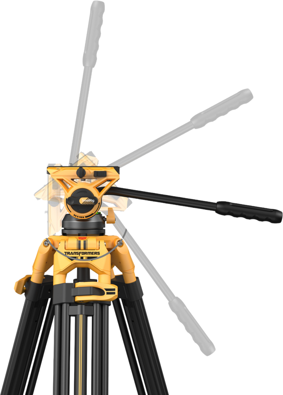 SmallRig 5523 AD-01 Heavy-Duty Fluid Head Tripod – BumbleBee Edition