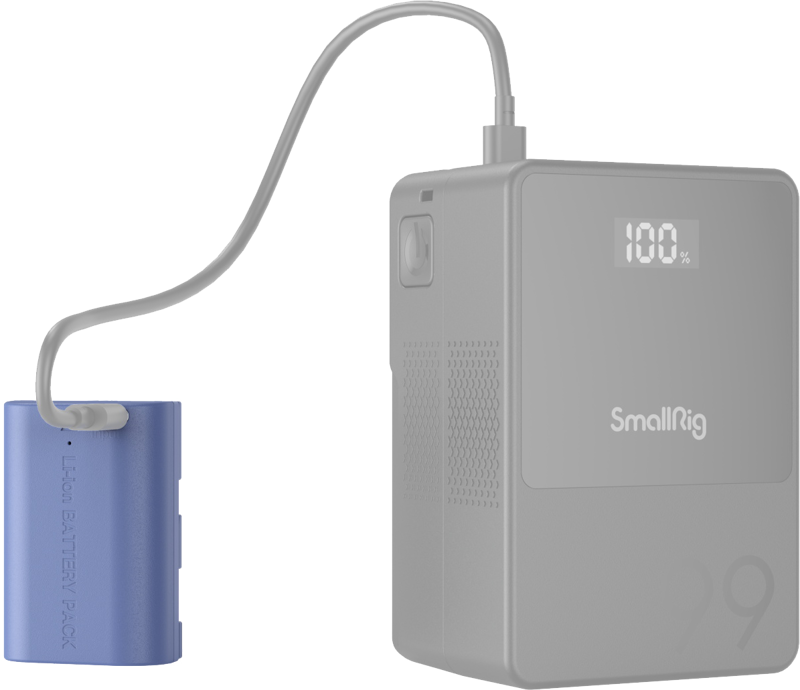 SmallRig 5406 USB-C -akku Canon LP-E6P (sininen)
