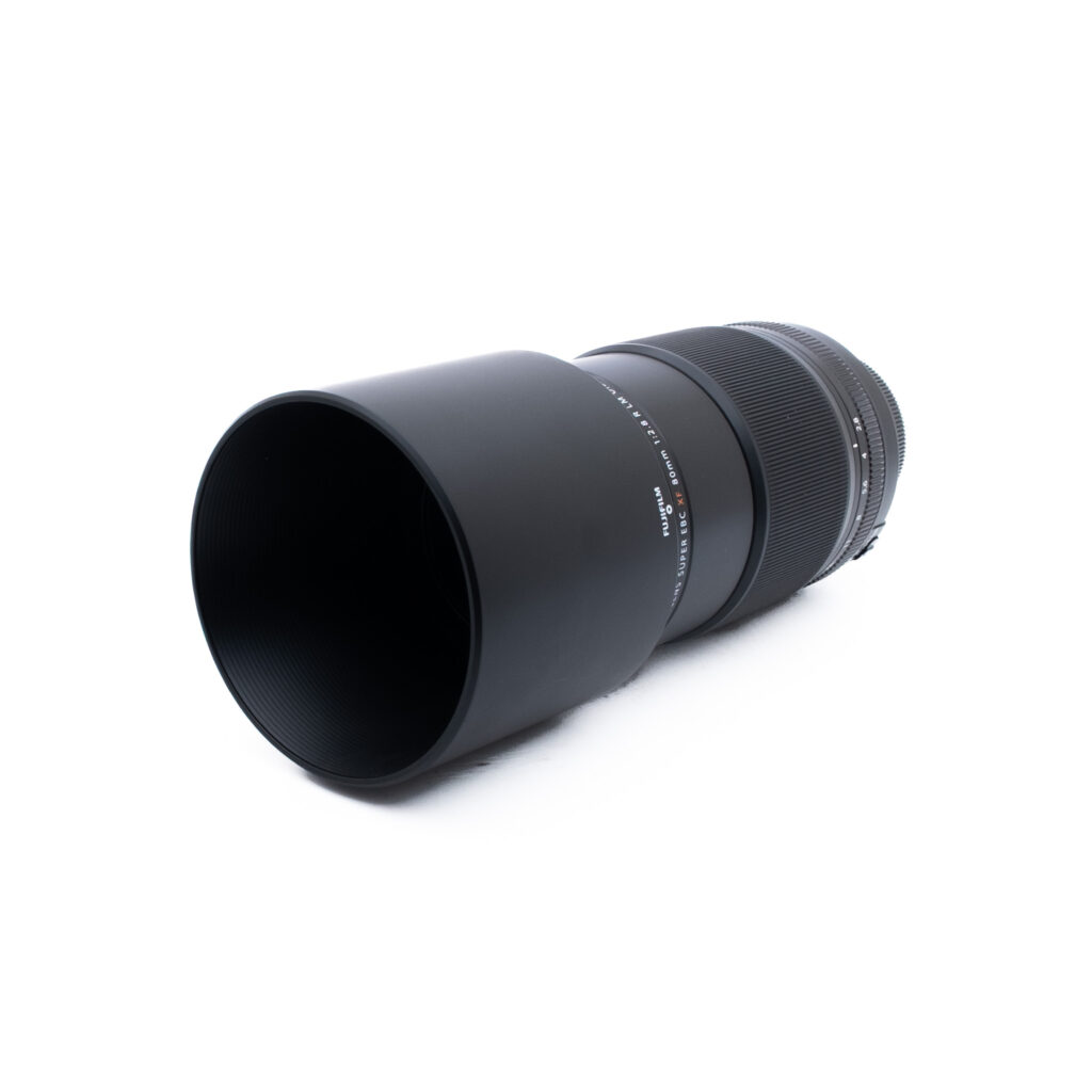 Fuji 80mm f28 R LM OIS WR-3 Fujifilm Fujinon XF 80mm f/2.8 R LM OIS WR Macro (takuu 6kk) - Käytetty
