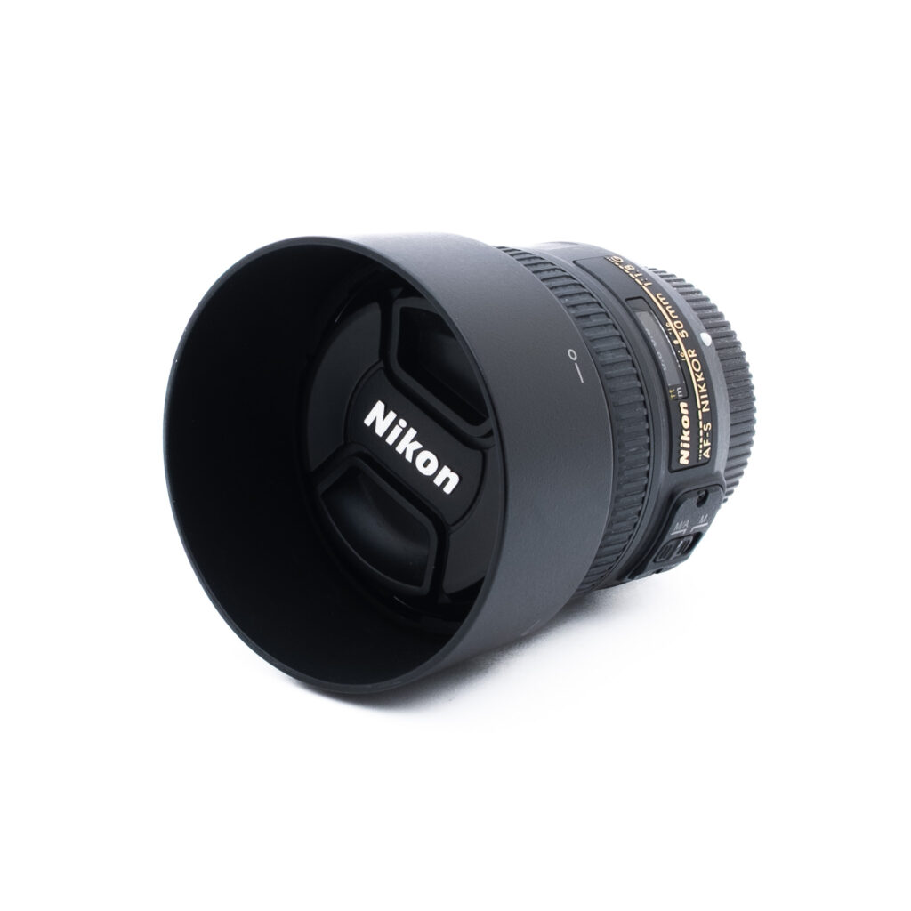 Nikon 50mm f18 G-3-4 Nikon AF-S Nikkor 50mm f/1.8 G (sis. ALV 25,5%) - Käytetty