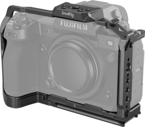 800q-01_120688 SMALLRIG 3934 Cage for Fujifilm X-H2S sopii turvallisesti kameran runkoon ja tarjoaa kiinnityspisteitä ja lisäsuojaa pitäen hallintalaitteet ja logon esteettömänä.
