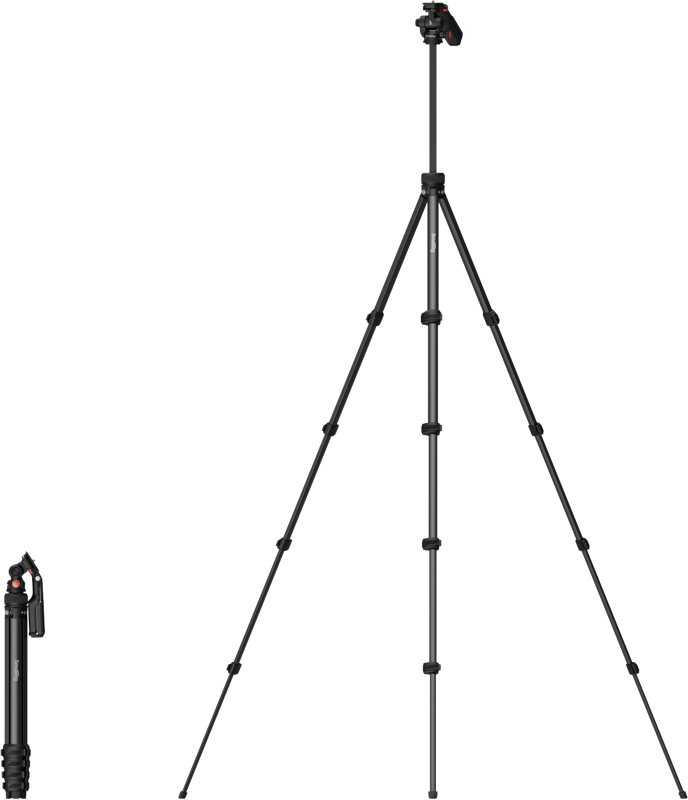 800q-05_134759 SmallRig 5473 Compact Aluminum Tripod with Phone Clamp -kolmijalka
