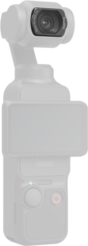 800q-01_135058 SmallRig 5828 Magneettinen 1/4 musta sumusuodatin on suunniteltu DJI Osmo Pocket 3 -kameraan, joka on käsikamera, jossa on vakautettu gimbaali, laaja linssi, näyttö linssin alapuolella ja ohjauspainikkeet rungossa.
