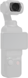 800q-01_135063 SmallRig 5833 Multifunctional Filter Kit for DJI Osmo Pocket 3 näkyy valkoisella pohjalla, mikä korostaa sen suurta linssiä yläosassa, keskeistä kosketusnäyttöä sekä näkyviä painikkeita ja yksityiskohtia.