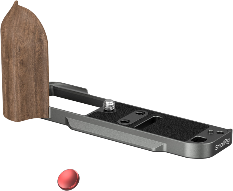 800q-02_135076 SmallRig 5668 L-Shaped Mount Plate with Wooden Handle – Fujifilm X-T30/ II/ III