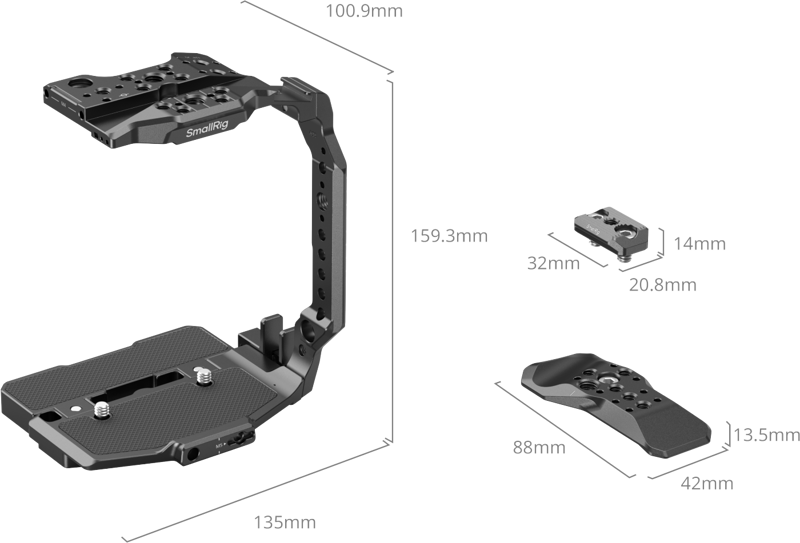 800q-02_135082 SmallRig 5810 Cage for Canon EOS C80 –kehikko