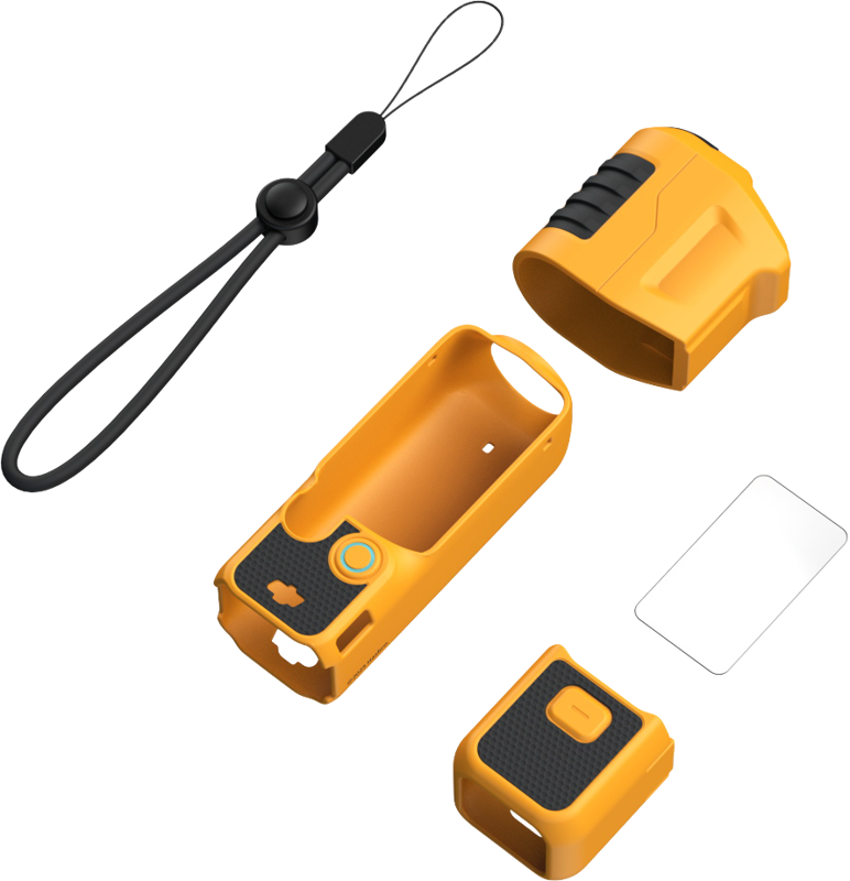 800q-03_134932 SmallRig 5114 Silicone Case Kit for DJI Osmo Pocket 3 –Basic Bumblebee Edition