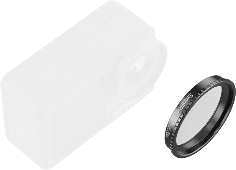 SmallRig 5839 Attachable Star-Cross Filter DJI Osmo Action 5 Pro/4 -suodin