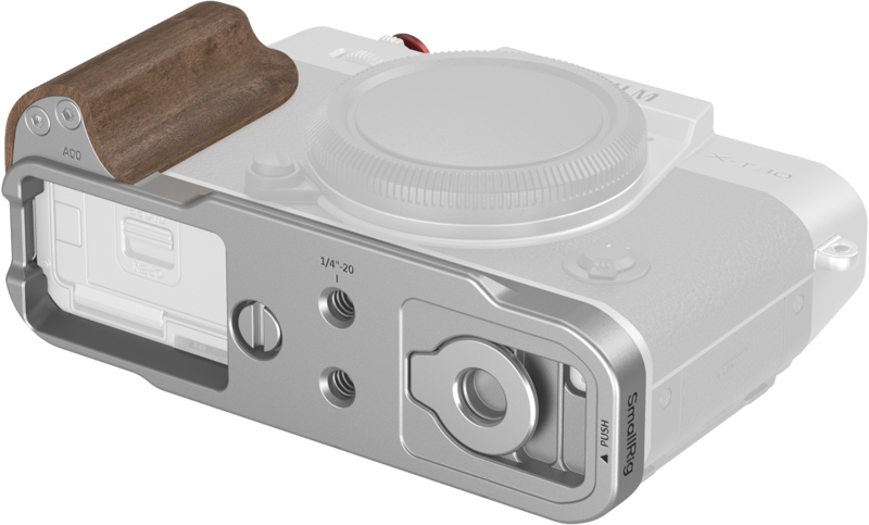 800q-03_135075 SmallRig 5667 L-Shaped Mount Plate puukahvalla –Fujifilm X-T30/II/III hopea