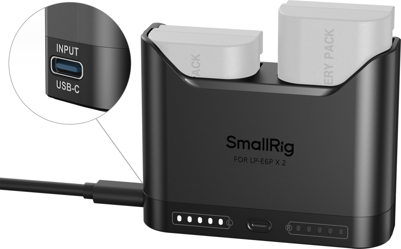 800q-03_135084 SmallRig 5490 Camera Battery Charger for LP-E6P –akkulaturi