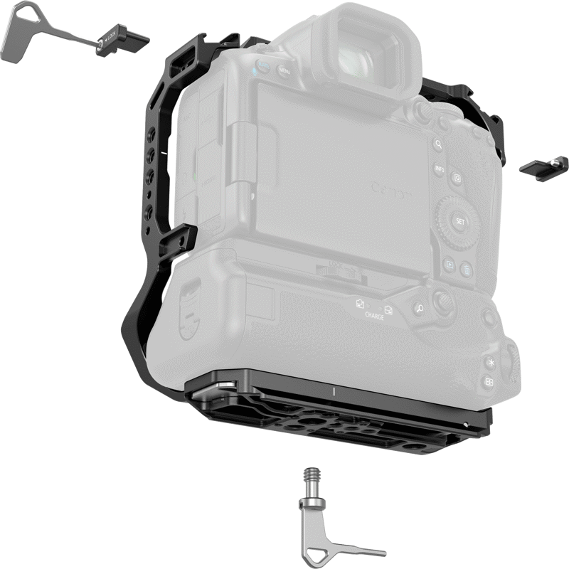 800q-04_135069 SmallRig 5623 Cage for Canon EOS R5 Mark II with Battery Grip -kehikko