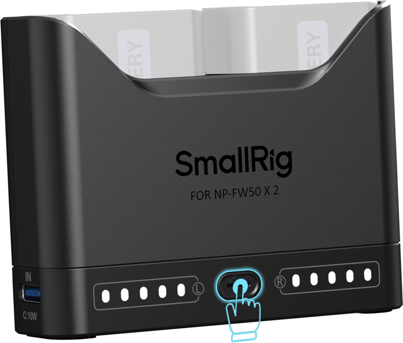 800q-05_135087 SmallRig 5493 Camera Battery Charger for NP-FW50 -akkulaturi
