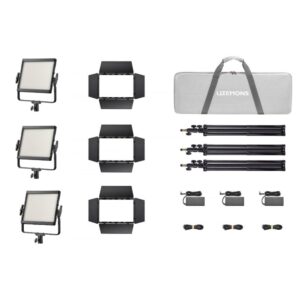 1756475144_067 Godox Litemons LP400Bi Bi-Color LED Light Panel 3 Light Kit Musta