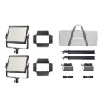 Godox Litemons LP400Bi Bi-Color LED Light Panel 2 Light Kit Musta