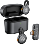 Hollyland Lark M2S Duo Wireless Lavalier Microphone with USB-C Plug (Duo, Space Gray) -langaton mikrofonisetti