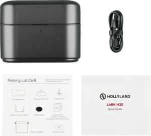 800q-02_130877 Hollyland Lark M2S Mobile Version Charging Case (Space Gray) Fit for Lark M2S -latauskotelo