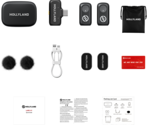 800q-02_133526 Hollyland Lark A1 Duo with USB-C RX & Charging Case –langaton mikrofoni