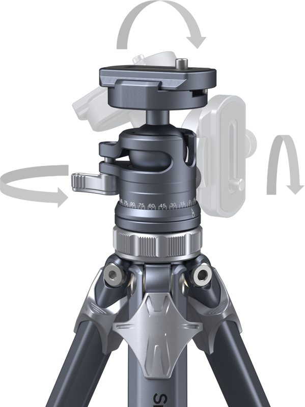 800q-04_124324 SmallRig 4222 Lightweight Travel Tripod AP-02 -kolmijalka