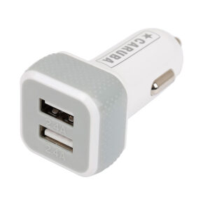 1438690350_943 Caruba Duo USB Car Charger 4.8 amp White -autolaturi