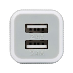 Caruba Duo USB Car Charger 4.8 amp White -autolaturi