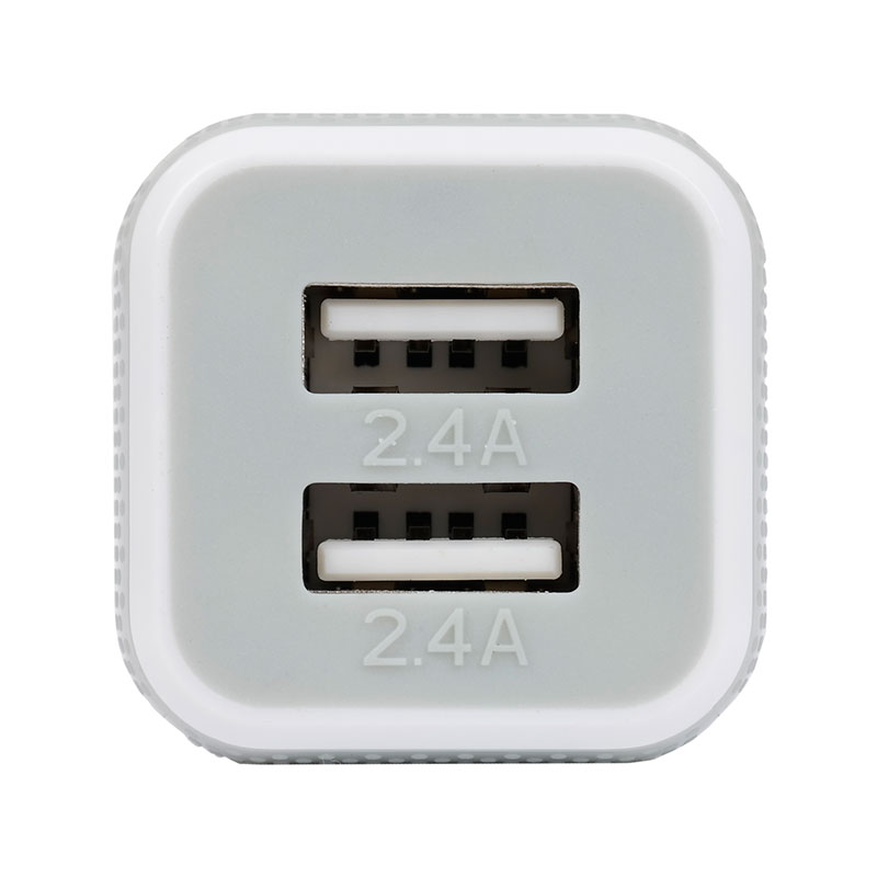 Caruba Duo USB Car Charger 4.8 amp White -autolaturi