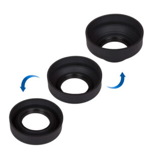 1450206016_250 Caruba Rubber Sun Hood 3in1 52mm -kuminen vastavalosuoja