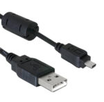 Caruba USB 2.0 | A Male - Mini Male 8-pin (UC-E6 for Nikon) | 1 meter -USB-kaapeli