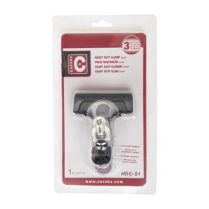 Caruba Heavy Duty Clamp Steel -studiopuristin spigot-adapterilla