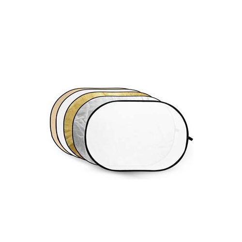 1503410051_275 Caruba Collapsible Reflector 5-in-1 Gold, Silver, Sunyellow, White, Transparent 102x153cm