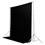 Caruba Background Cloth 2x3m musta -taustakangas