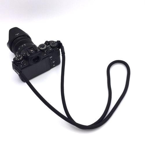 Caruba Climbing Rope Neckstrap musta -kaulahihna