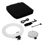 Caruba Round Vlogger 18 inch LED Set PRO valkoinen -rengasvalosetti