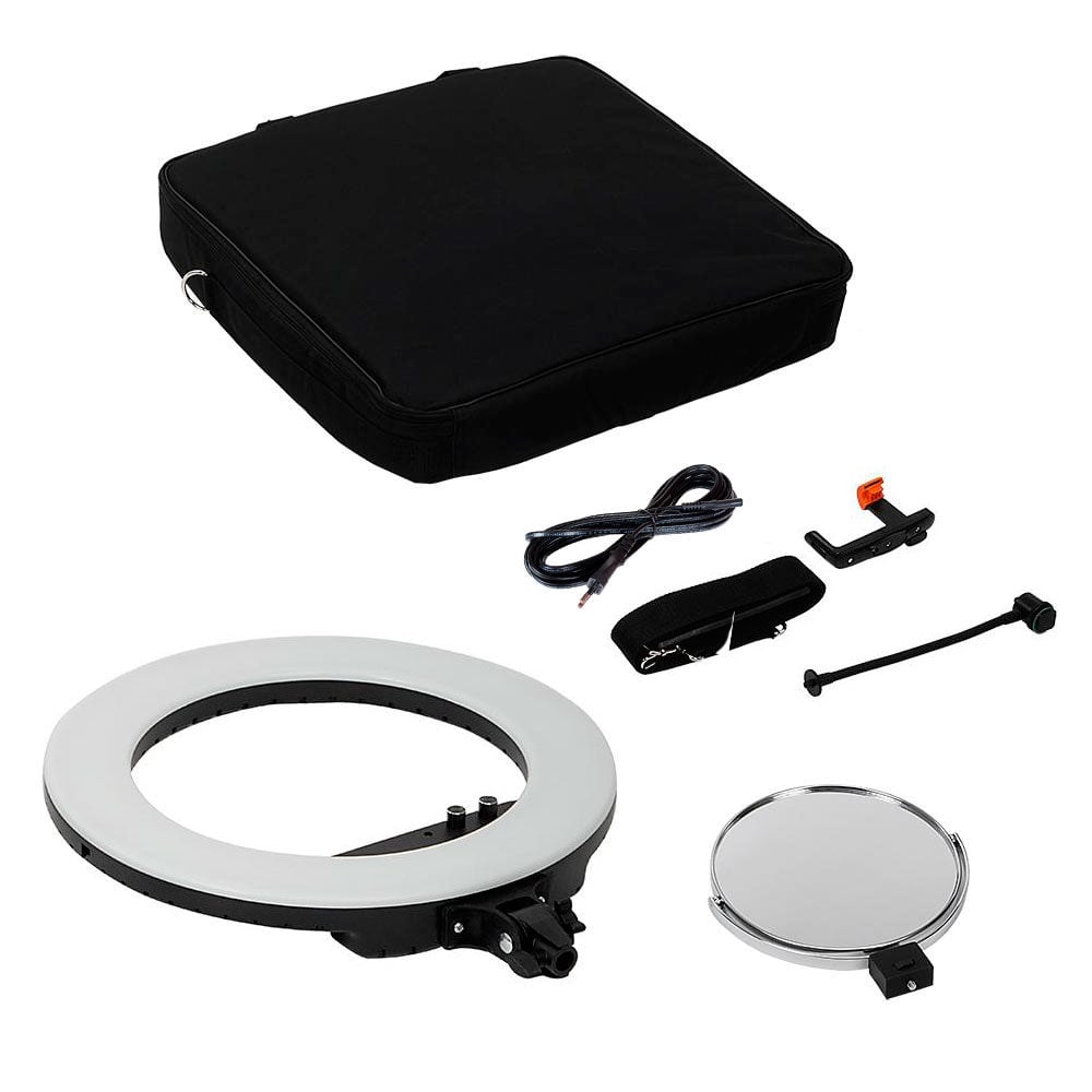 1519638164_141 Caruba Round Vlogger 18-inch LED Set PRO black – ring light set