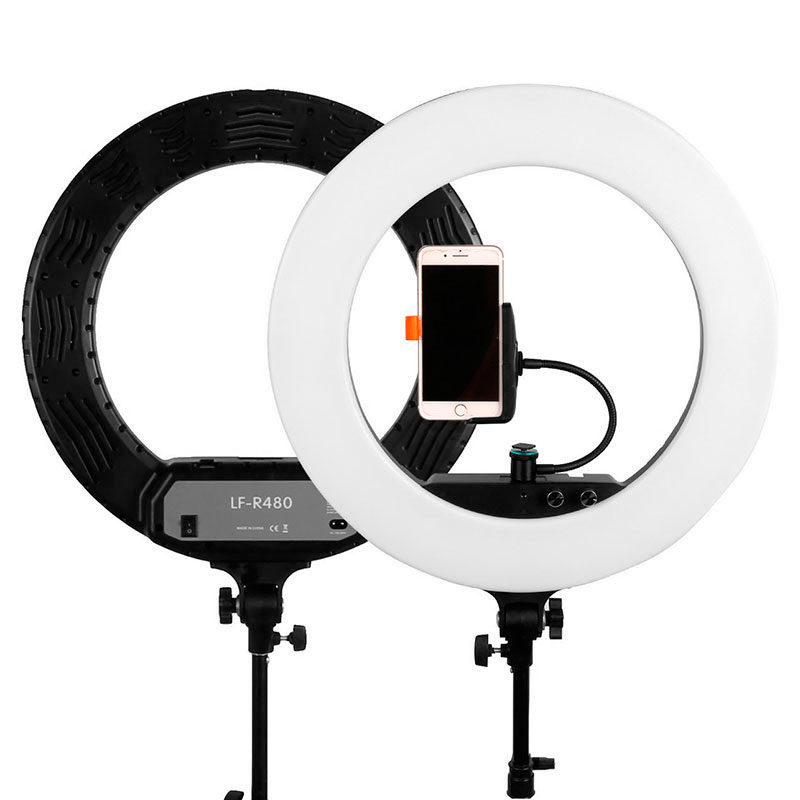 1519638164_800 Caruba Round Vlogger 18-inch LED Set PRO black – ring light set