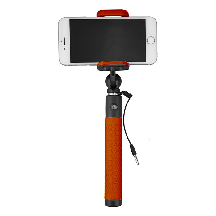 Caruba Selfie Stick Plug & Play oranssi -selfiekeppi