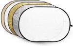 Caruba Collapsible Reflector 5-in-1 Gold, Silver, Sunyellow, White, Transparent 150x200cm