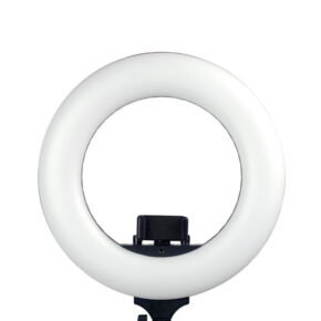 Caruba Round Vlogger 12 inch LED Set with Bag, musta -LED-rengasvalosetti