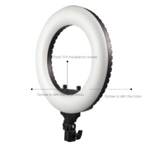 1550054477_965 Caruba Round Vlogger 12 inch LED Set with Bag, musta -LED-rengasvalosetti