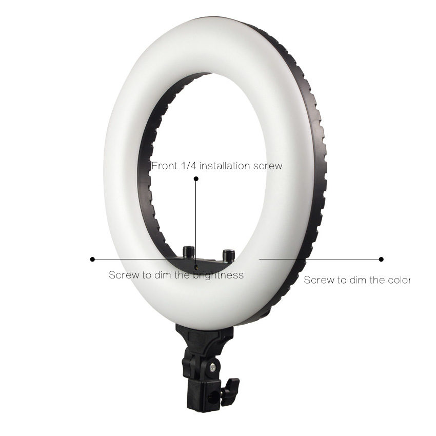 1550054477_965 Caruba Round Vlogger 12 inch LED Set with Bag, musta -LED-rengasvalosetti