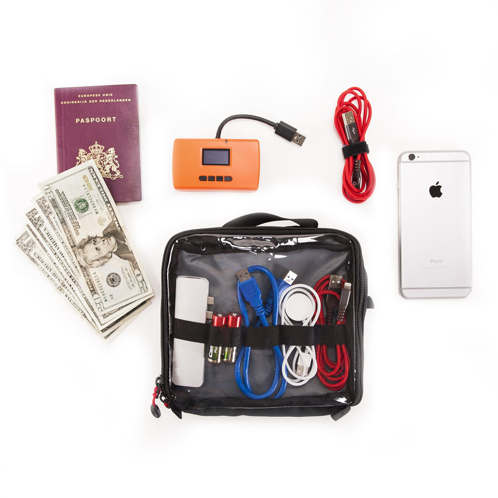 Caruba Cable Bag M - double sided -kaapelilaukku
