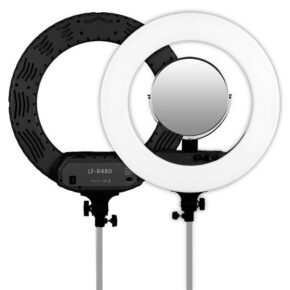 Caruba Round Vlogger 18 inch LED Set Economy laukulla, musta -LED-rengasvalo